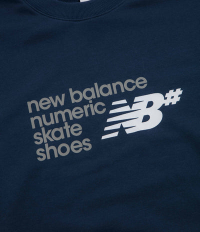 New Balance Numeric Stacked Graphic Crewneck Sweatshirt - NB Navy