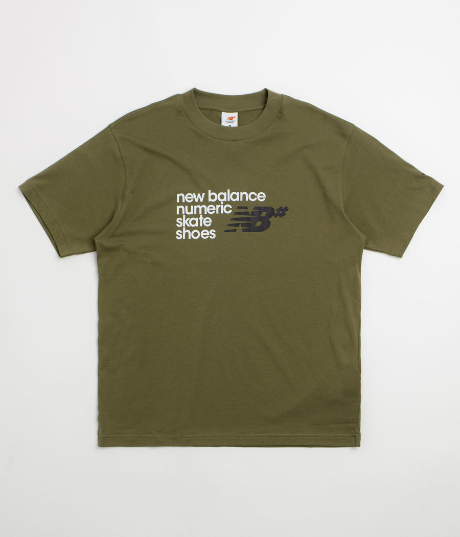 New Balance Numeric Stacked Graphic T-Shirt in Wakame