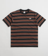 New Balance Numeric Thin Stripe T-Shirt in Black