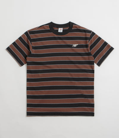 New Balance Numeric Thin Stripe T-Shirt in Black