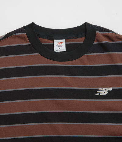 New Balance Numeric Thin Stripe T-Shirt in Black