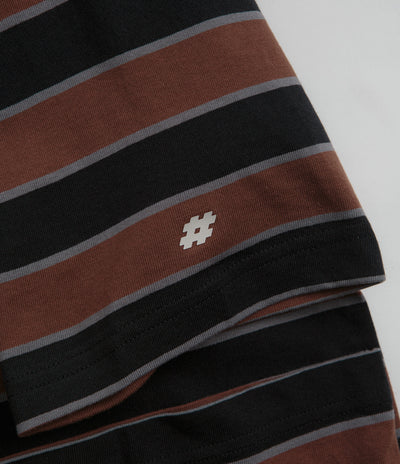 New Balance Numeric Thin Stripe T-Shirt in Black