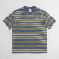 New Balance Numeric Thin Stripe T-Shirt in Blue thumbnail