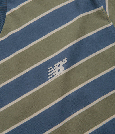 New Balance Numeric Thin Stripe T-Shirt in Blue