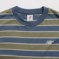 New Balance Numeric Thin Stripe T-Shirt in Blue thumbnail