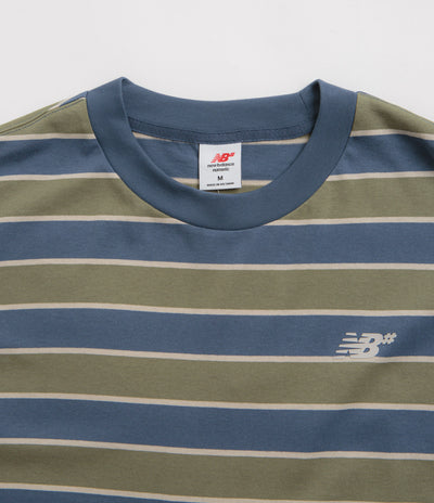 New Balance Numeric Thin Stripe T-Shirt in Blue