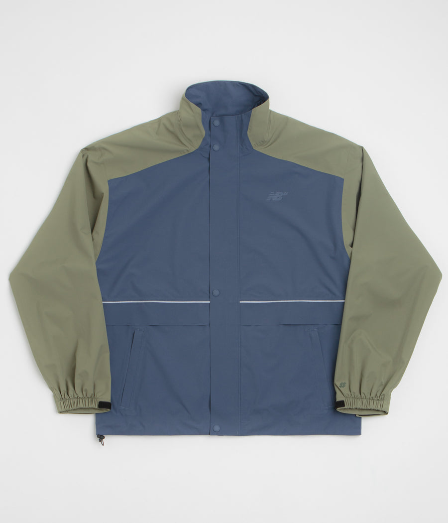 New Balance Numeric Waterproof Jacket in Khaki and Blue