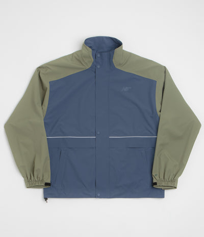 New Balance Numeric Waterproof Jacket - Khaki / Blue