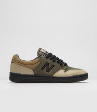 New Balance Numeric x 8FIVE2 480 Shoes in Olive and Black