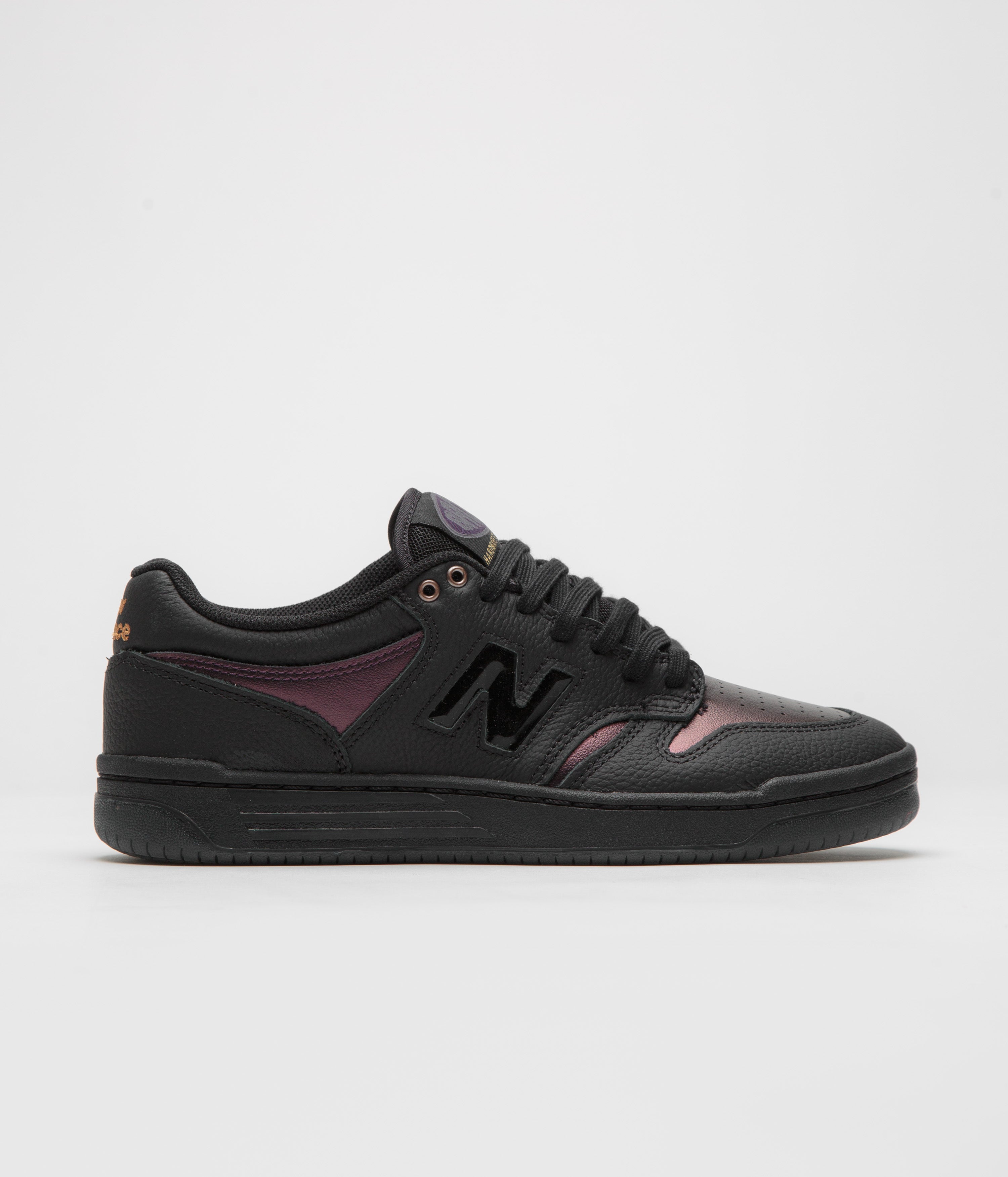 New Balance Numeric x Bronze 56K 480 Shoes in Black and Black