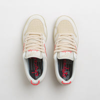 New Balance Numeric x Chocolate Skateboards 480 Shoes in Sea Salt and Red thumbnail