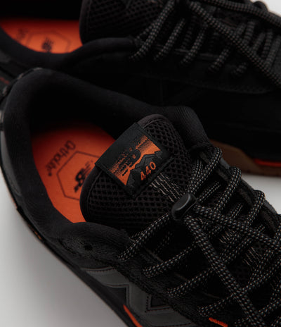 New Balance Numeric x flatspot 440 V2 Trail Shoes - Black / Safety Orange
