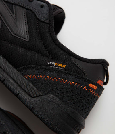 New Balance Numeric x flatspot 440 V2 Trail Shoes - Black / Safety Orange