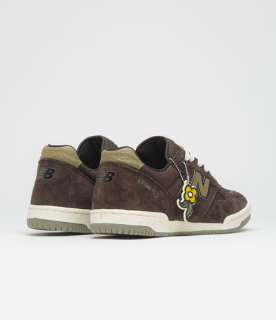 New Balance Numeric x Krooked 600 Tom Knox Shoes - Chocolate