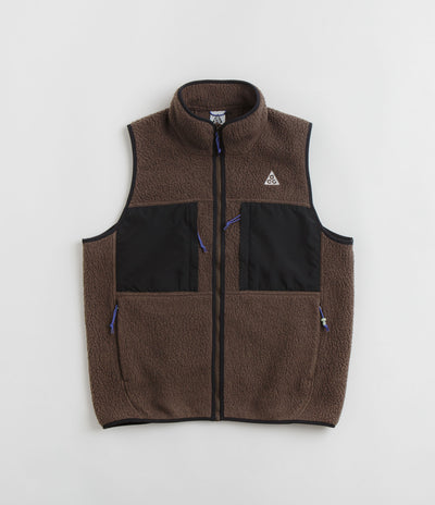 Nike ACG Arctic Wolf Vest in Baroque Brown and Black / Summit White