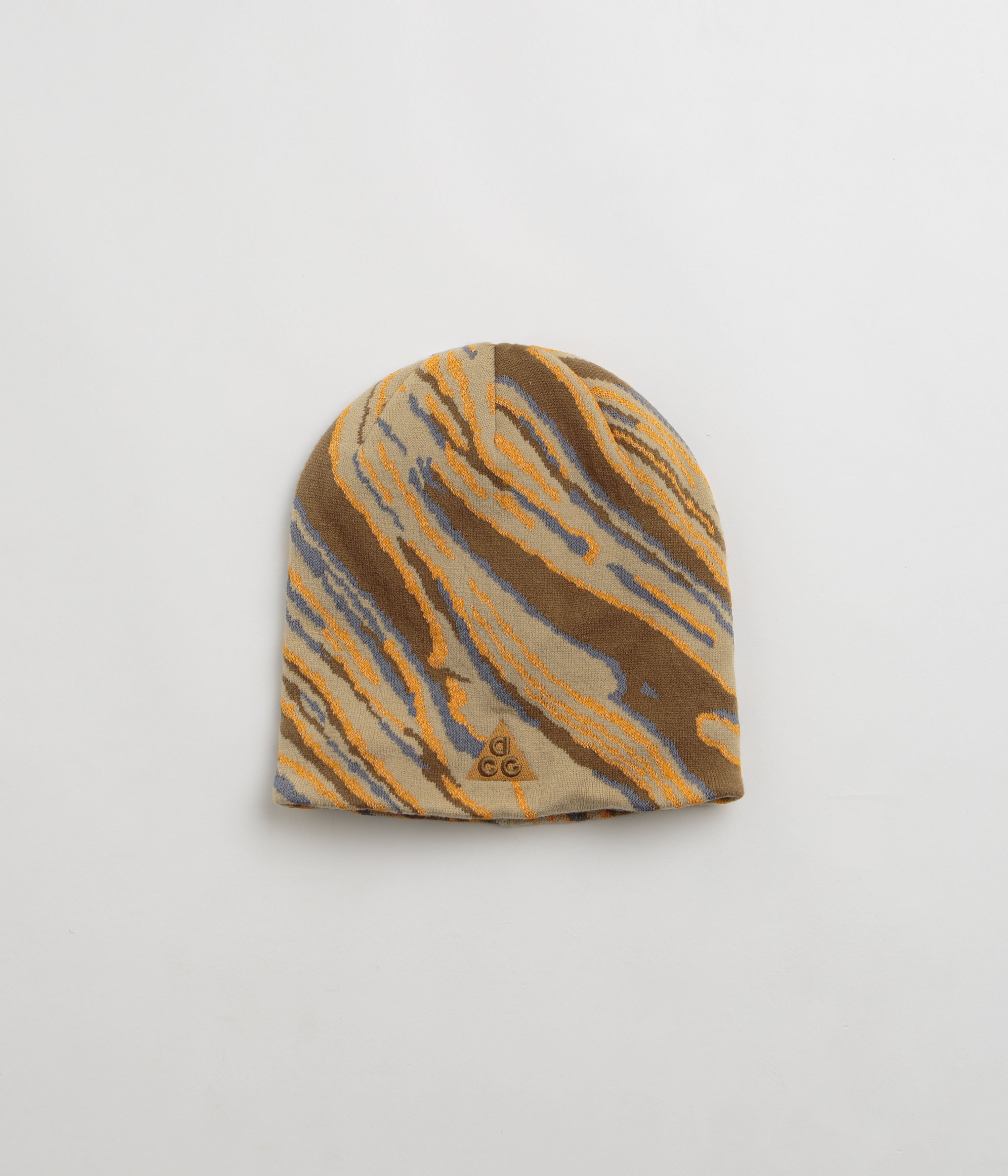 Nike ACG Big Bend Peak Beanie in Parachute Beige and Reflective Silver