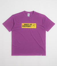 Nike ACG Canoe Sticker T-Shirt in Bold Berry