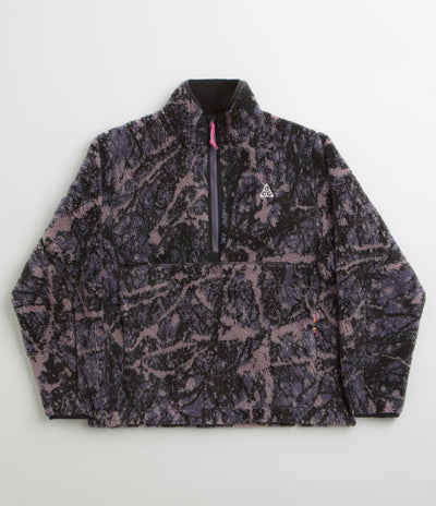 Nike ACG Canwell Glacier Windproof Fleece in Dark Raisin and Black / Black / Summit White