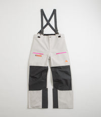 Nike ACG Chena Vortex Bib Pants in Light Orewood Brown and Anthracite / Summit White