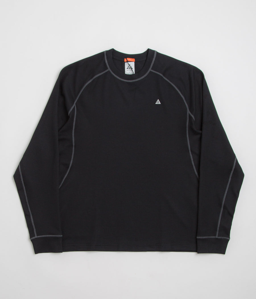 Nike ACG Chinati Long Sleeve T-Shirt in Black and Anthracite / Summit White