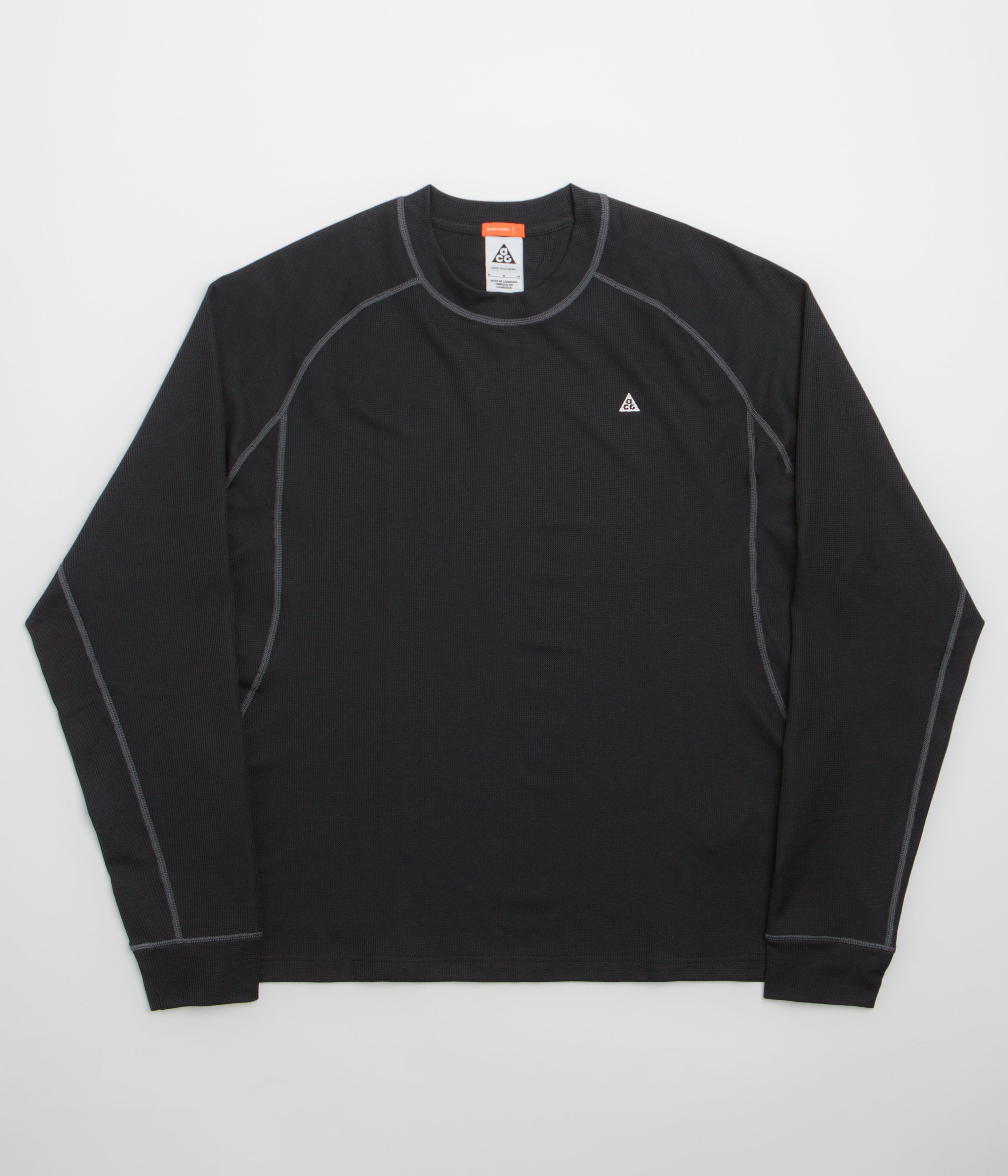 Nike ACG Chinati Long Sleeve T-Shirt in Black and Anthracite / Summit White