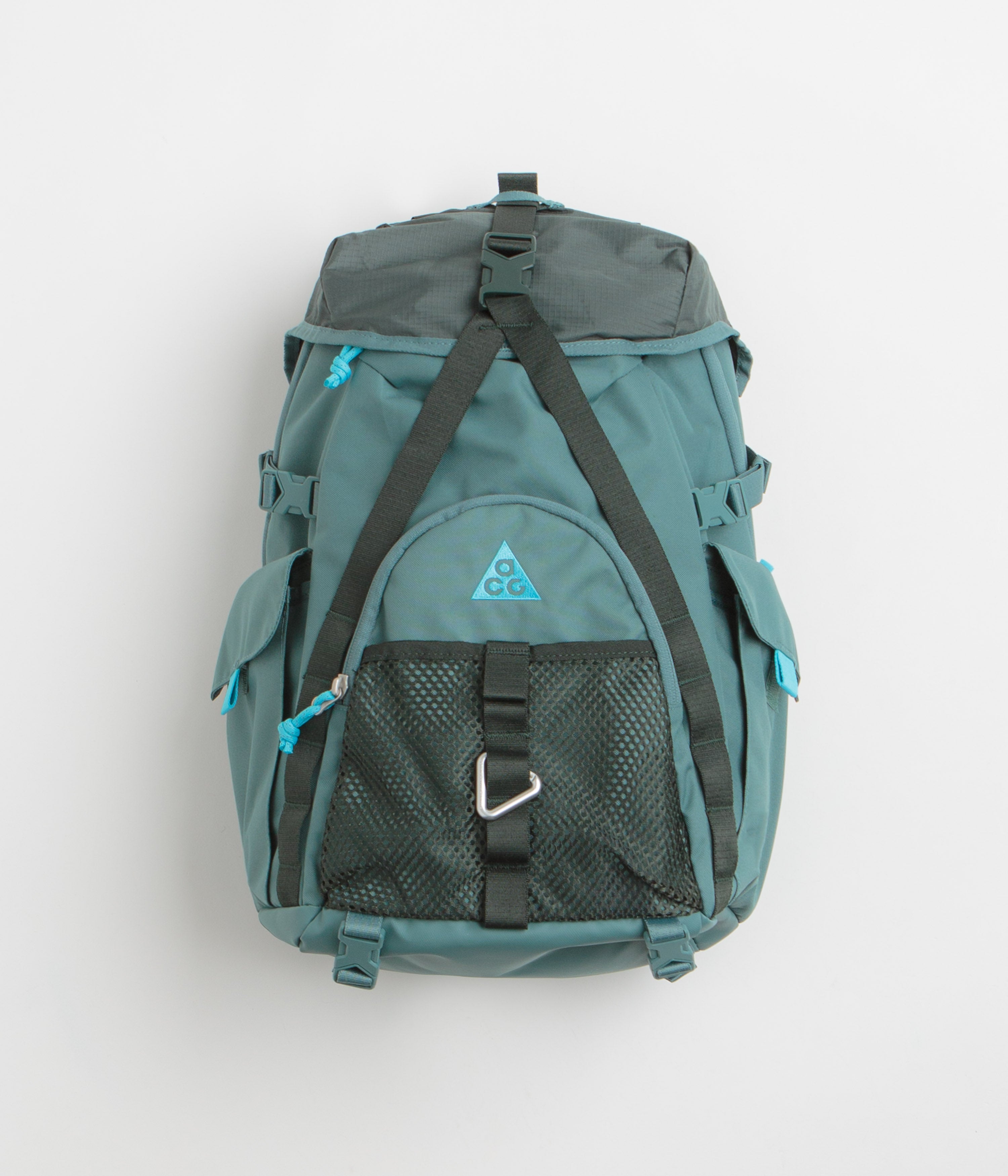 Nike ACG Daymax Backpack in Mineral Slate and Black Spruce / Baltic Blue