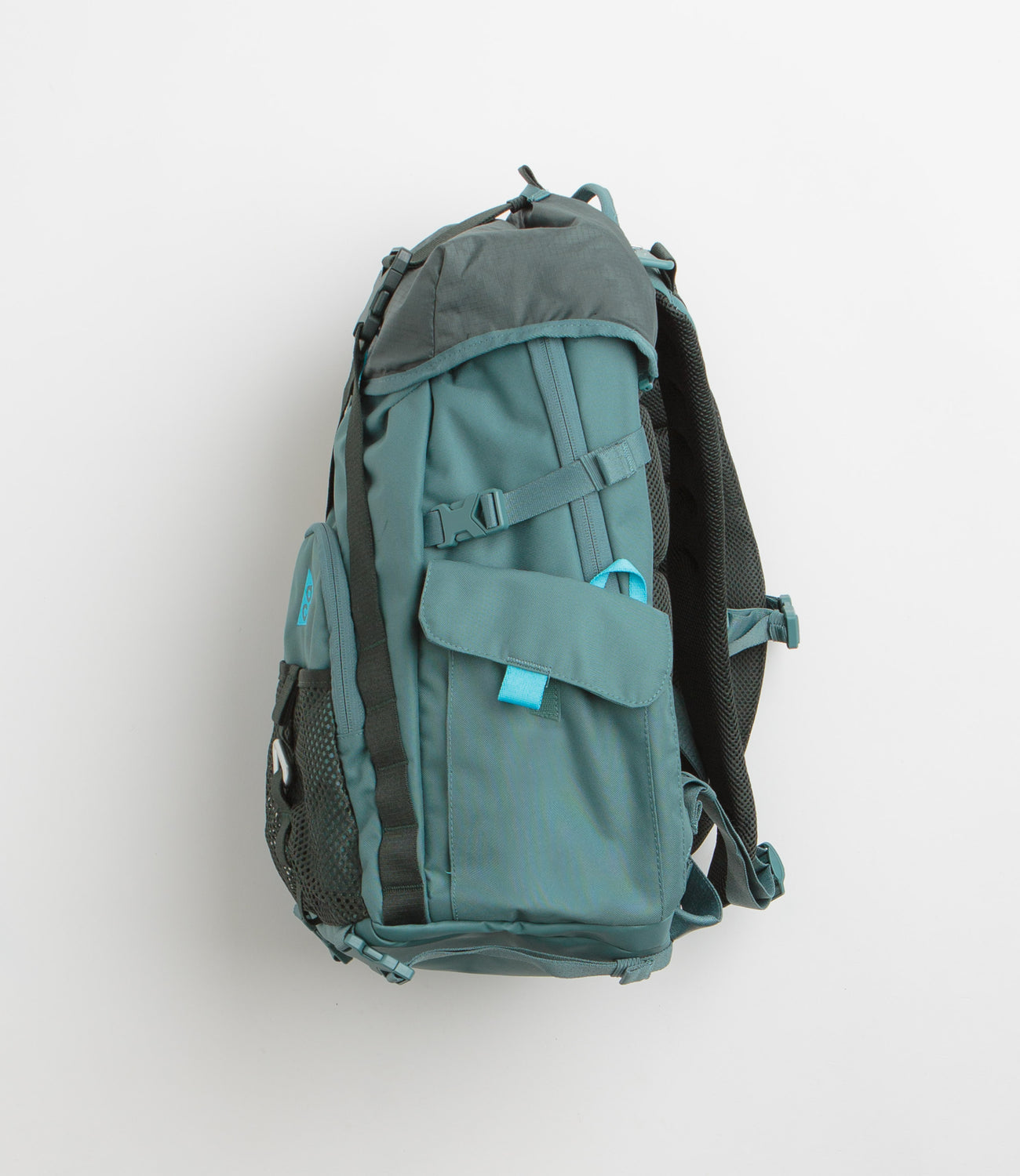 nike acg packable backpack Nike ACG Daymax Backpack - Mineral Slate / Black Spruce / Baltic Blue