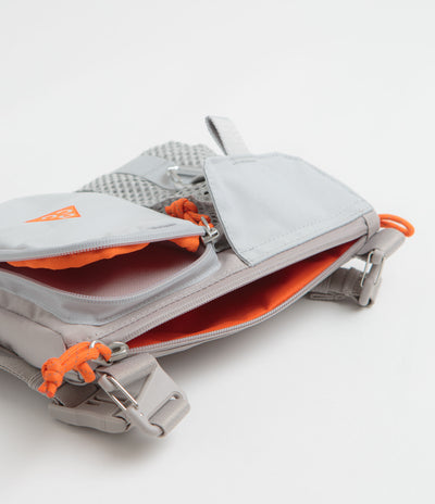 Nike ACG Daymax Crossbody Bag in College Grey and Grey Fog / Safety Orange