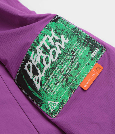 Nike ACG Death Bloom Vest in Bold Berry and Mosswood Brown / Summit White