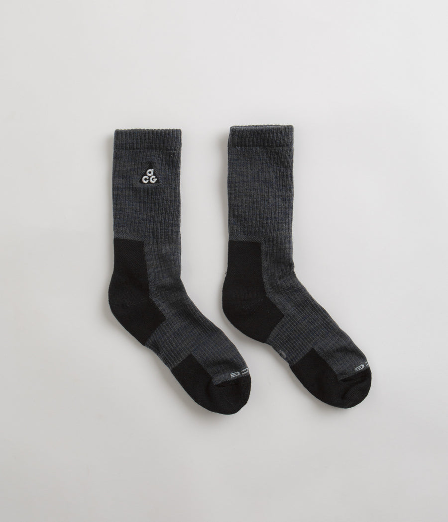 Nike ACG Everyday Cushioned Crew Socks - Anthracite / Volt / Black / Summit White