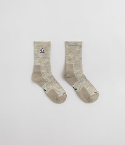 Nike ACG Everyday Cushioned Crew Socks - Light Bone / Volt / Khaki / Black