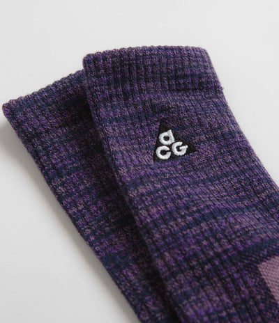 Nike ACG Everyday Cushioned Crew Socks - Purple Ink / Black / Summit White