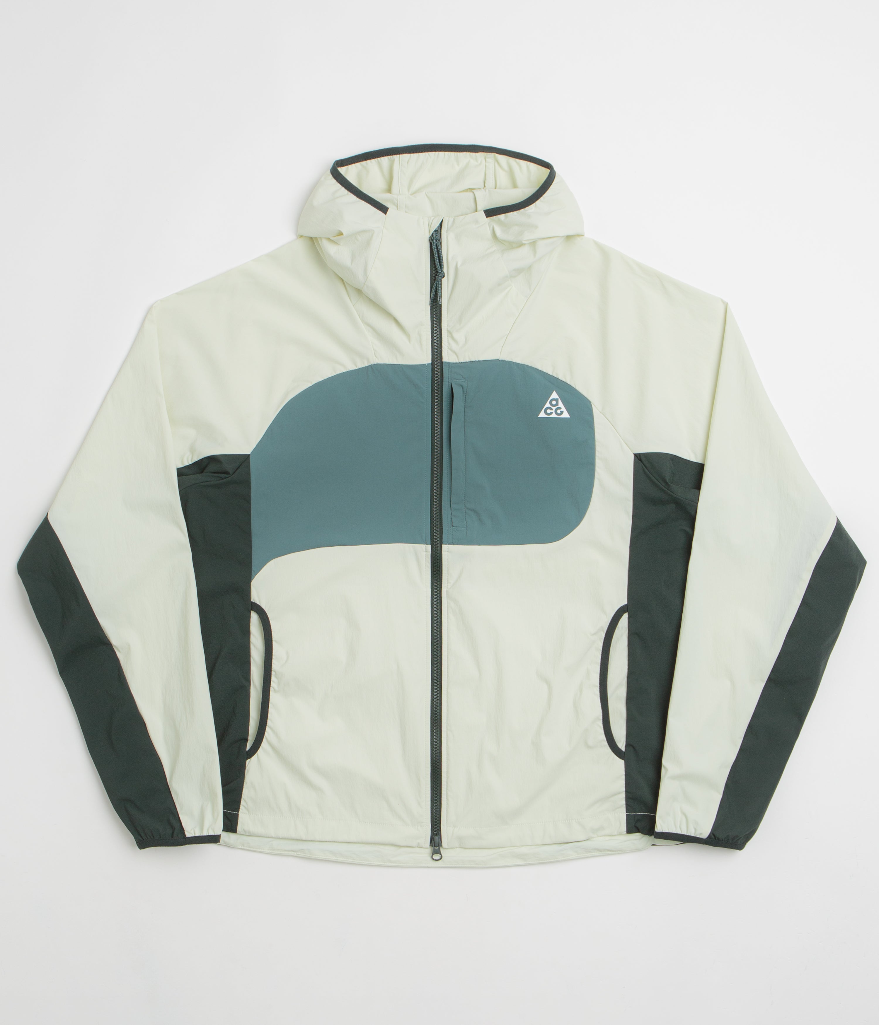 Nike ACG Five Towers Jacket in Sea Glass and Black Spruce / Summit White