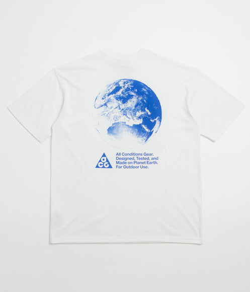 Nike ACG Globe T-Shirt - Summit White / Hyper Royal