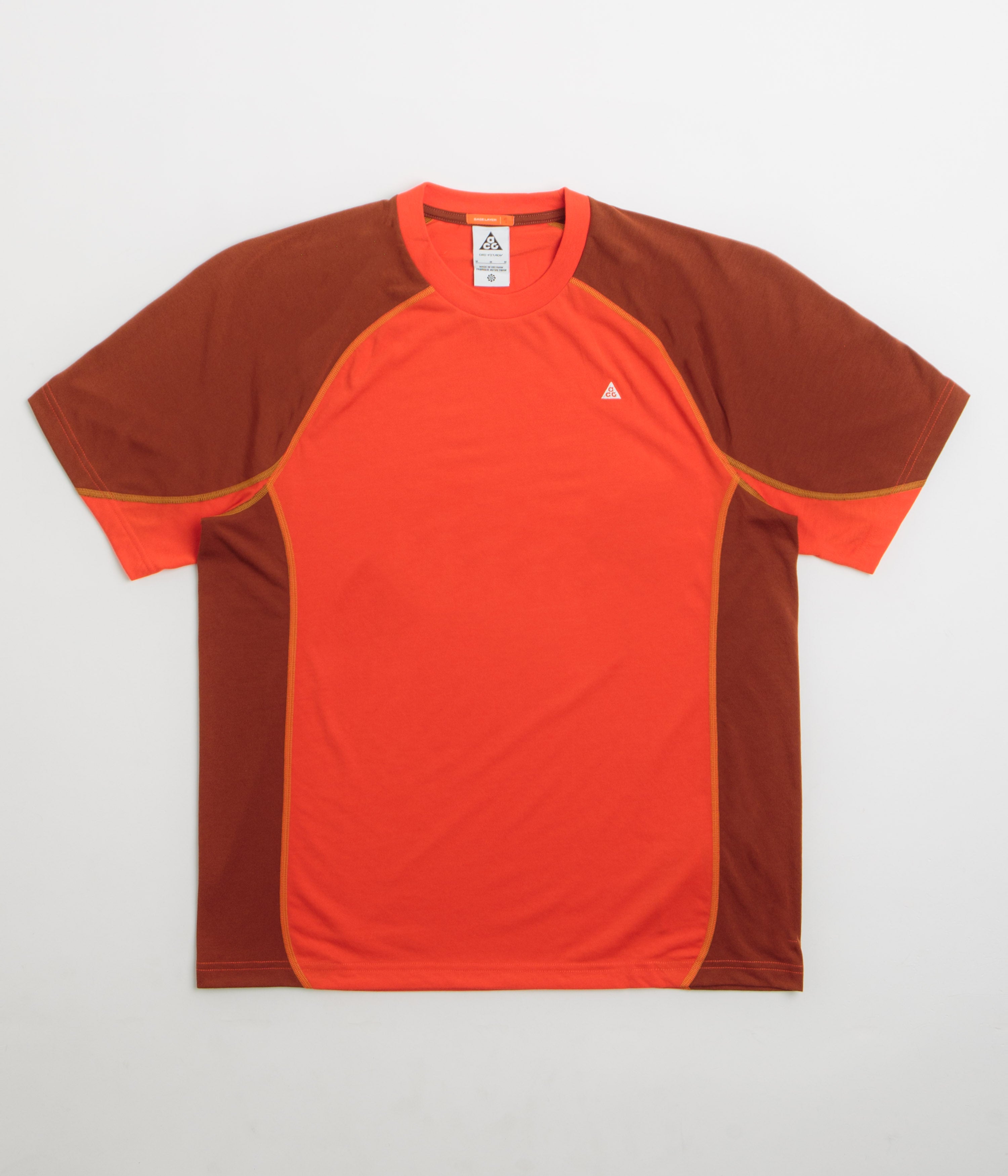 Nike ACG Goat Rocks T-Shirt in Picante Red and Cinnamon / Summit White