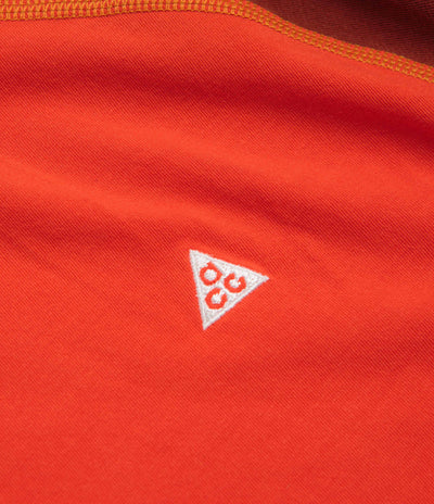 Nike ACG Goat Rocks T-Shirt in Picante Red and Cinnamon / Summit White