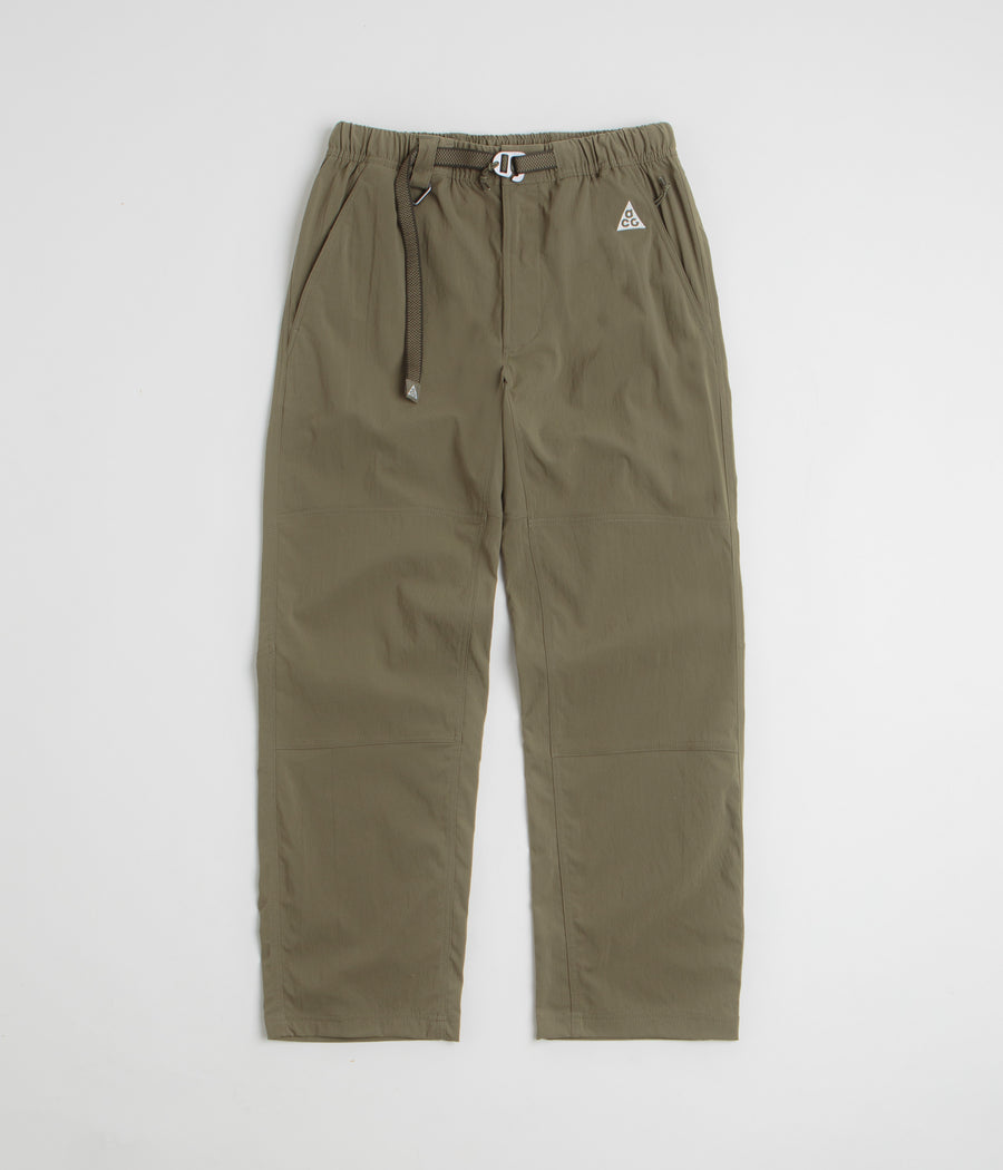 Nike ACG Hiking Pants in Medium Olive and Sequoia / Summit White