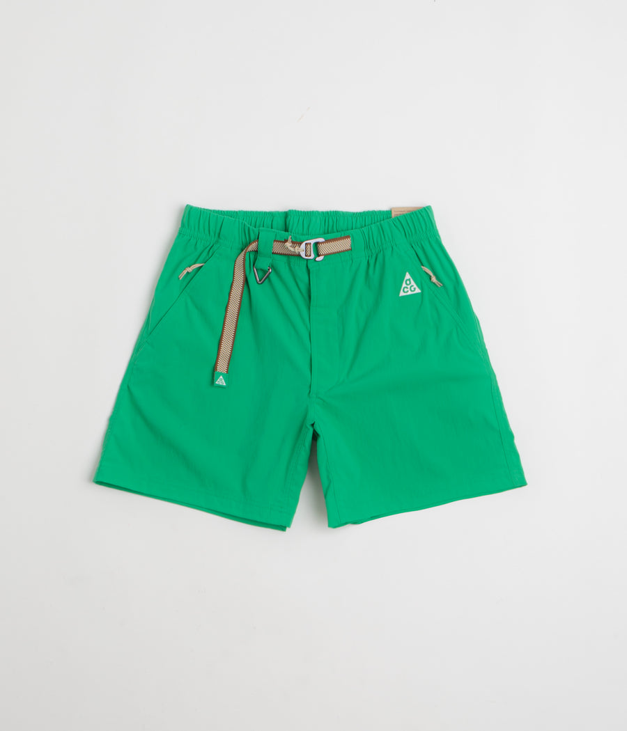Nike ACG Hiking Shorts in Stadium Green and Summit White