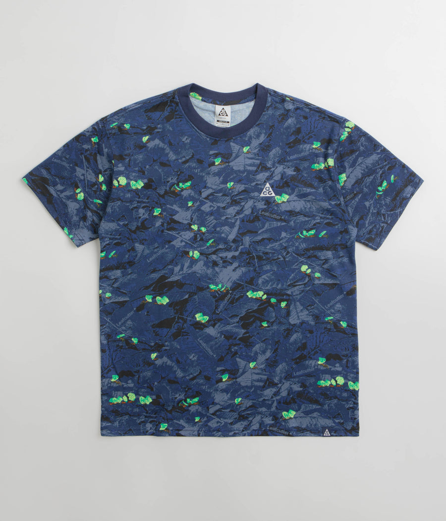 Nike ACG Leafcutter T-Shirt in Midnight Navy