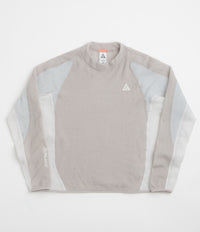 Nike ACG Lichen Crewneck Sweatshirt in College Grey and Grey Fog / Summit White
