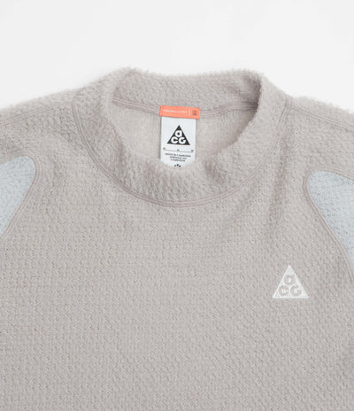 Nike ACG Lichen Crewneck Sweatshirt in College Grey and Grey Fog / Summit White