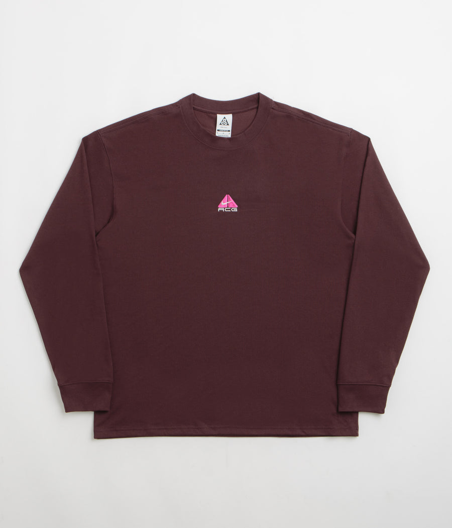 Nike ACG Lungs Long Sleeve T-Shirt in Burgundy Crush