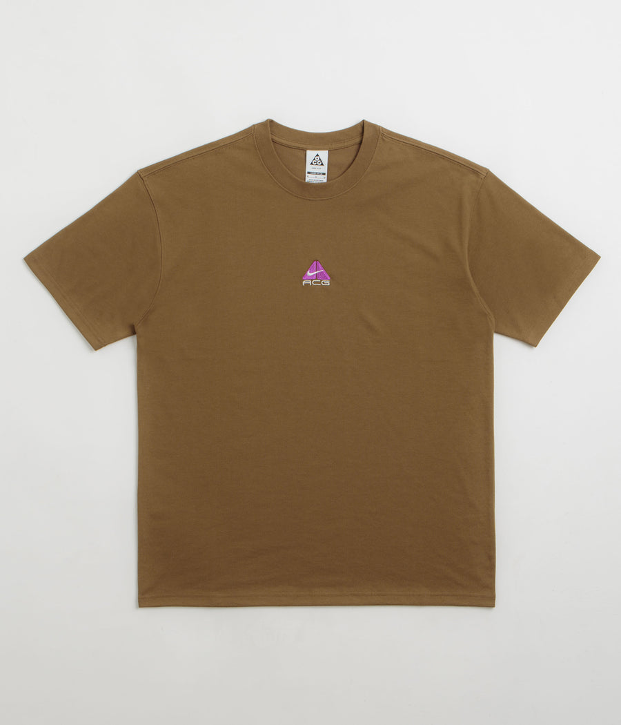 Nike ACG Lungs T-Shirt in Mosswood Brown
