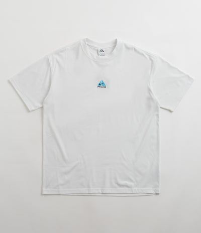 Nike ACG Lungs T-Shirt in Summit White and Aquarius Blue