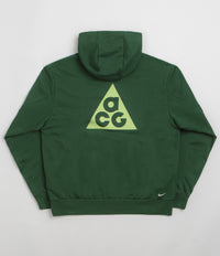 Nike ACG Trail Magic Hour Hoodie in Fir and Volt Ice / Summit White