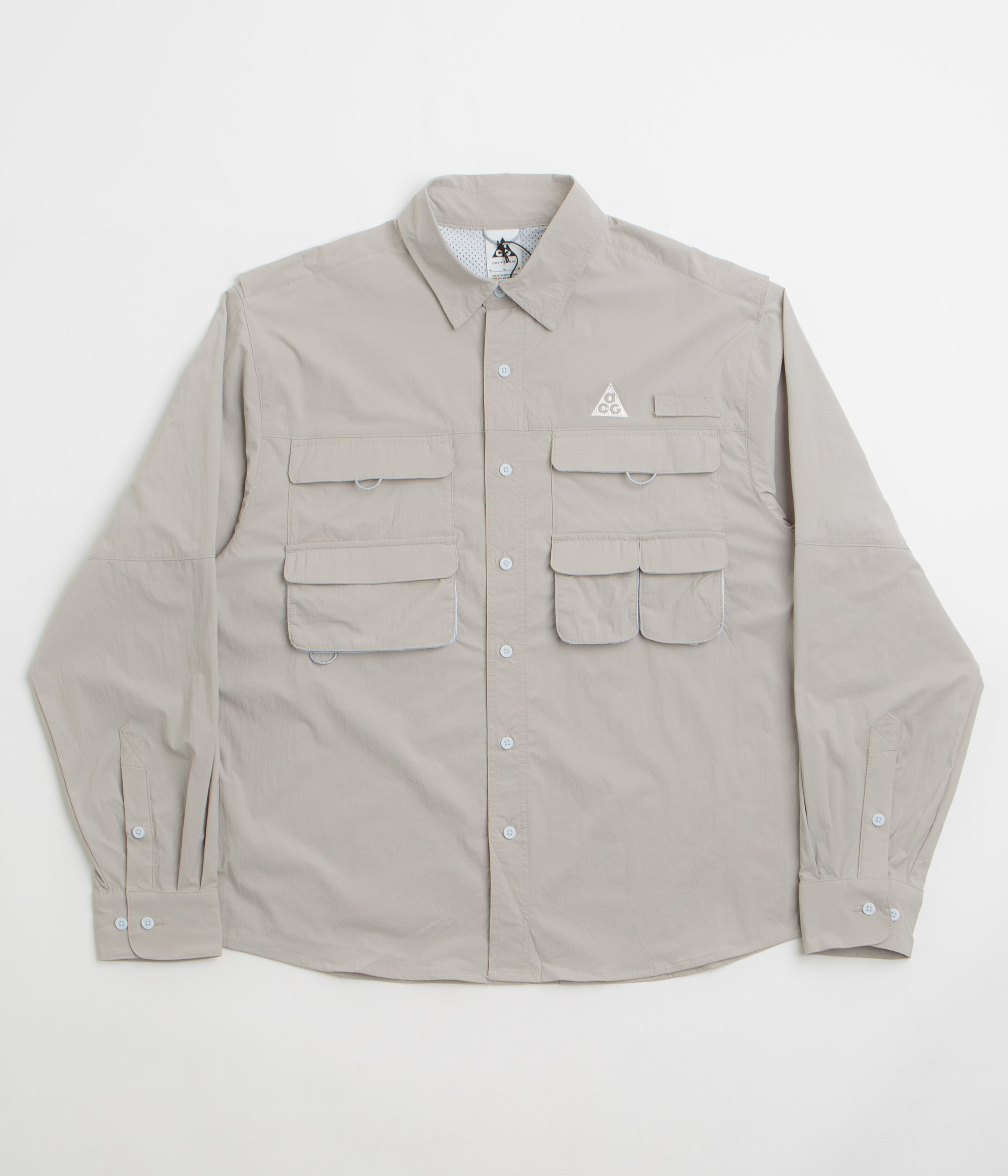 Nike ACG Orb Weaver Shirt in College Grey and Football Grey / Summit White