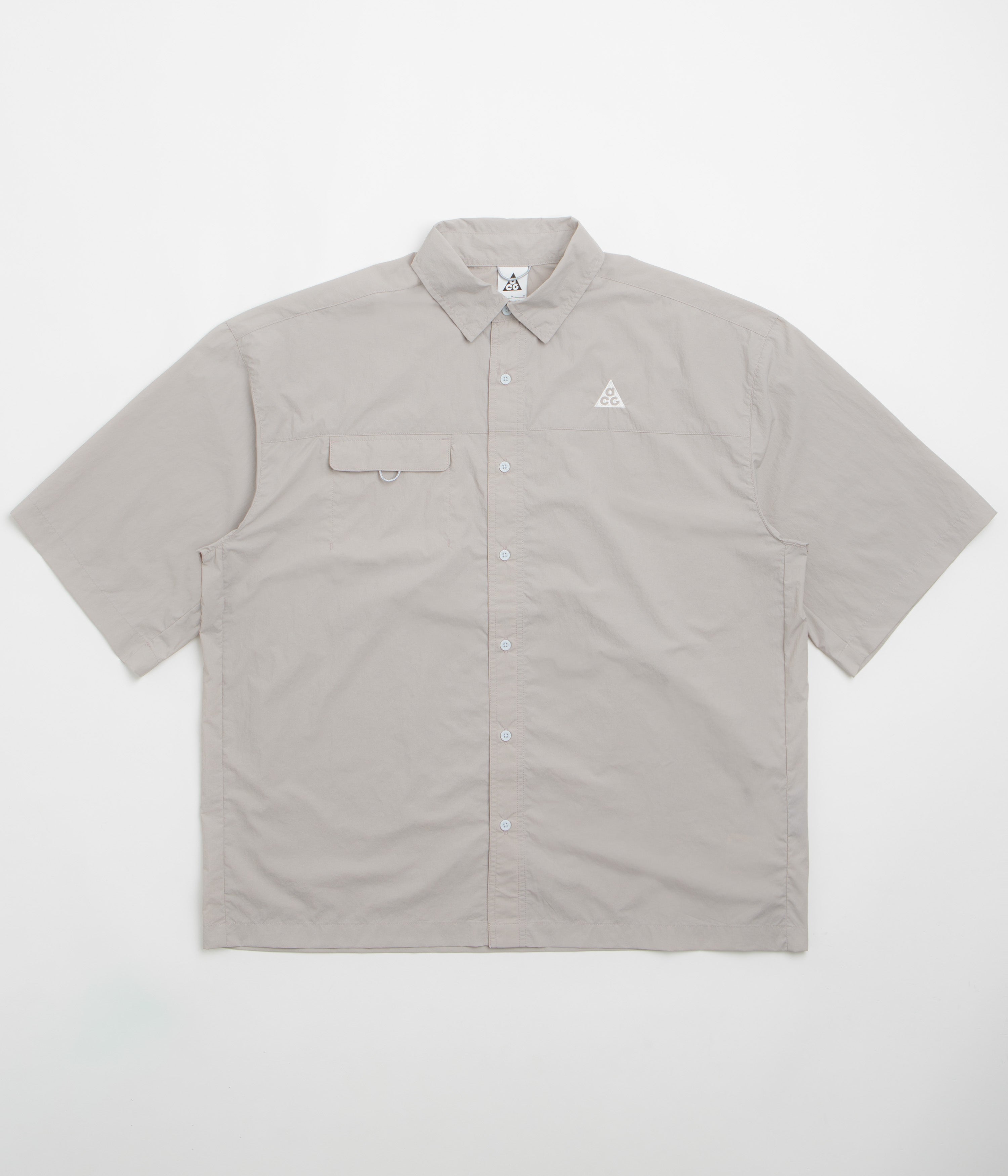 Nike ACG Orb Weaver Short Sleeve Shirt in College Grey and Football Grey / Summit White