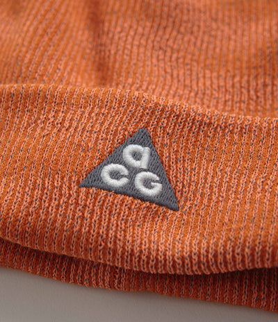 Nike ACG Peak Beanie in Campfire Orange and Total Orange