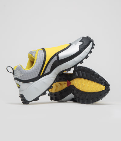 Nike ACG Phassad Shoes in Black and Yellow Zest and Metallic Silver