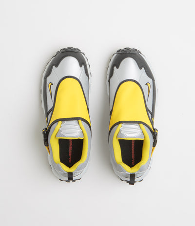 Nike ACG Phassad Shoes in Black and Yellow Zest and Metallic Silver
